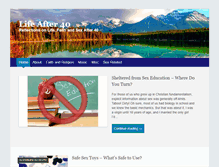Tablet Screenshot of lifeafter40.net